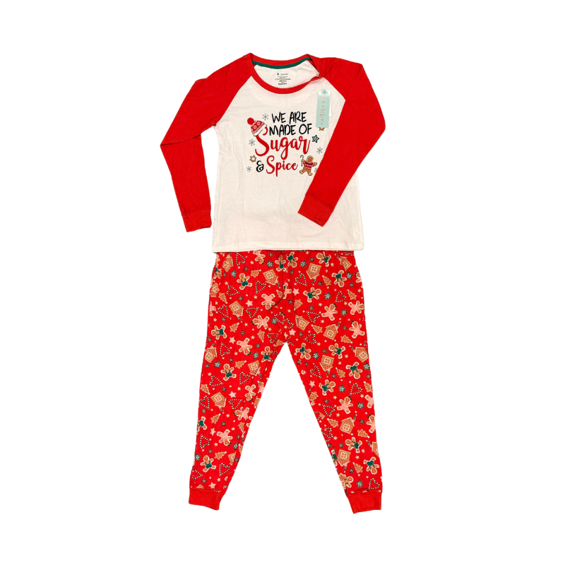 Pajamarama His and Hers Holiday Matching Pajama Set - We Are Made of Sugar