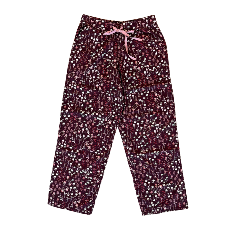 Cuddl Duds Women’s Ditsy Floral Pajama Set – Soft Knit Long Sleeve Top & Pants