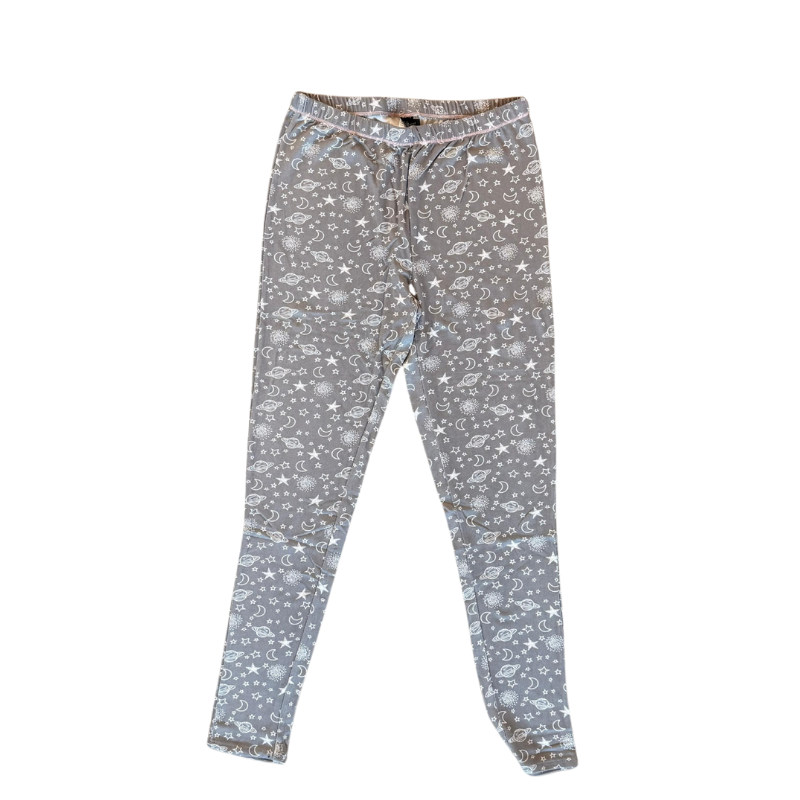 Kensie Women’s Pajama Set – Soft Stretch Knit Henley Top & Star Print Pants